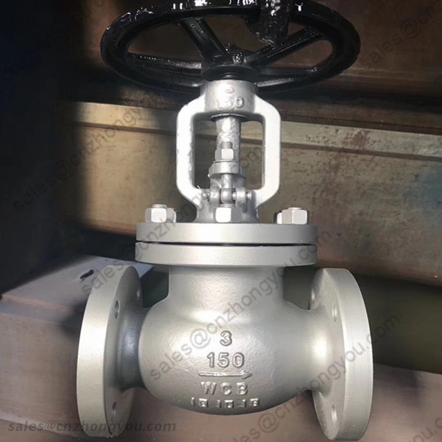 ASME B16.10 Globe Valve, 3‘’ 150LB, ASTM A216 WCB Body, 13Cr Trim, RF, Manual