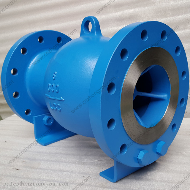 Axial Flow Check Valve, 6'' 300LB, ASTM A352 LCC Body, SS316 Trim, RF Ends