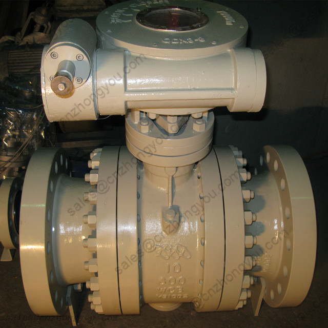 3 PCS BALL VALVE 10'' 600LB, A216 WCB Body, SS304 Trim, RTJ Flanged, Wormgear Operated