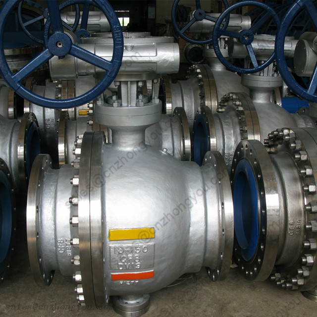 BALL VALVE 18'' 150LB, A351 CF8 Body, A182 F304 Ball, RF, Wormgear Operated