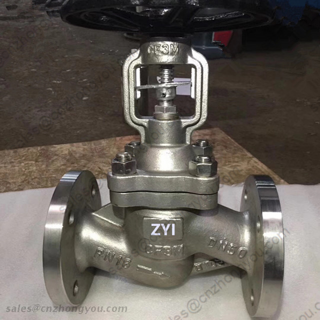 Bellows Seal Gate Valve, DN50 PN16, ASTM A351 CF3M Body, SS316L Trim, RF, Manual