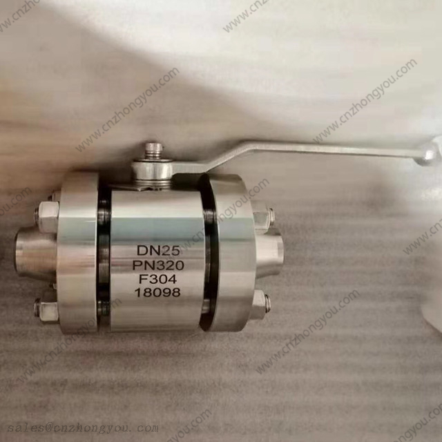 Butt Weld Ball Valve, DN25 PN320, ASTM A182 F304 Body, ASTM A182 F304 Ball, BW