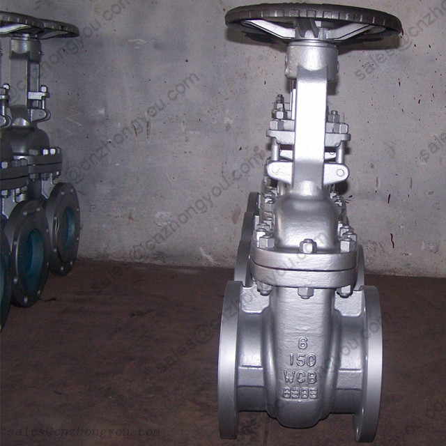 ANSI Standard Gate Valve, 6'' 150LB, ASTM A216 WCB Body, 13Cr Trim, RF