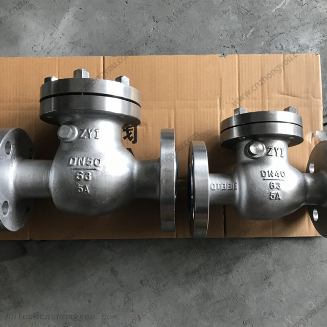 5A DN40 DN50 PN63 Duplex Stainless Steel 2507 Swing Check Valve