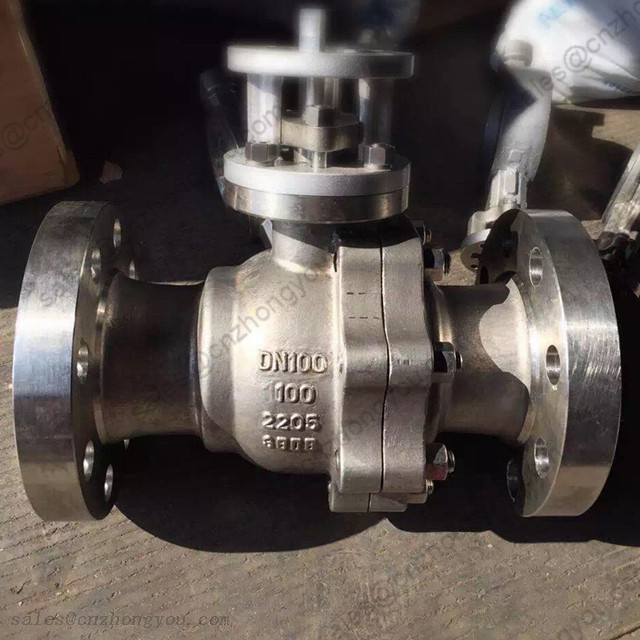 Duplex Steel Ball valve DN100 PN100, SS2205 Body, SS2205 Trim, RF