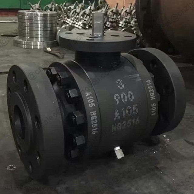 Forged Steel Ball Valve 3'' 900LB, ASTM A105 Body, ASTM A105 Trim, RTJ