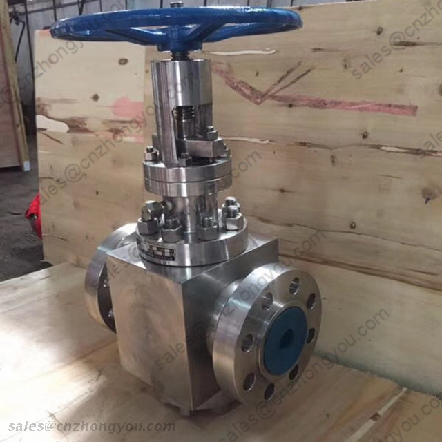 Forged Steel Globe Valve, 6'' 2500LB, ASTM A182 F51 Body, ASTM A182 F51 Trim, RTJ