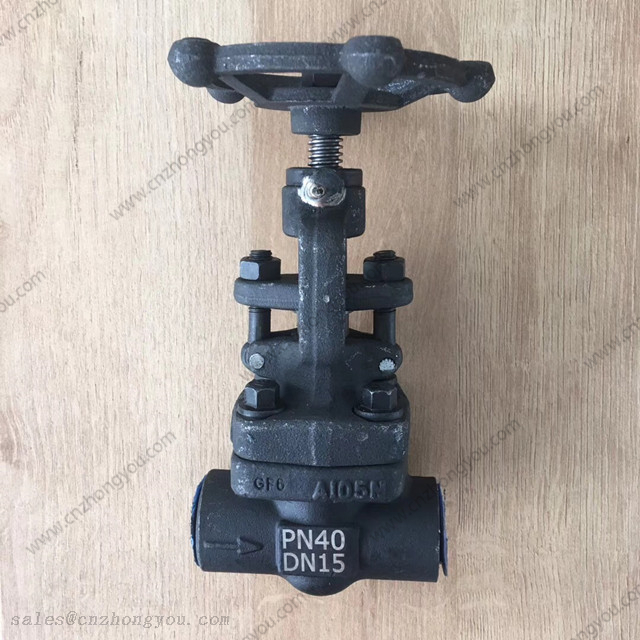 Forged Steel GLOBE VALVE, DN15 PN40, ASTM A105 Body, 13Cr Trim, SW Ends