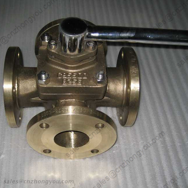 Four Way Plug Valve, DN100 PN16, ASTM B148 UNS C95500 Body, ASTM UNS B148 Trim, RF Ends