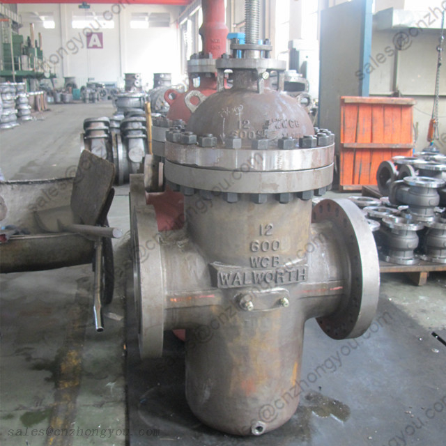 Parallel Gate Valve 12'' 600LB, ASTM A216 WCB Body, SS304 Trim, RF