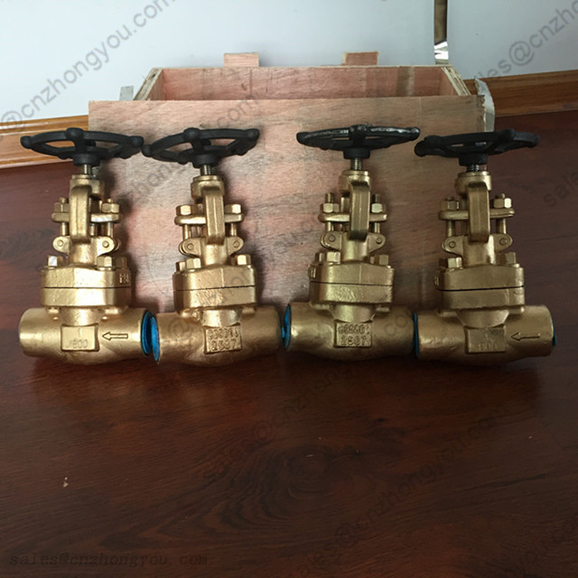 Aluminum Bronze Globe Valve 1'' 800LB, ASTM B148 C95800 Body, Monel Trim, SW