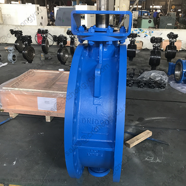 High Performance Butterfly Valve DN1000 PN16, ASTM A352 LC1 Body, SS304 Trim, RF