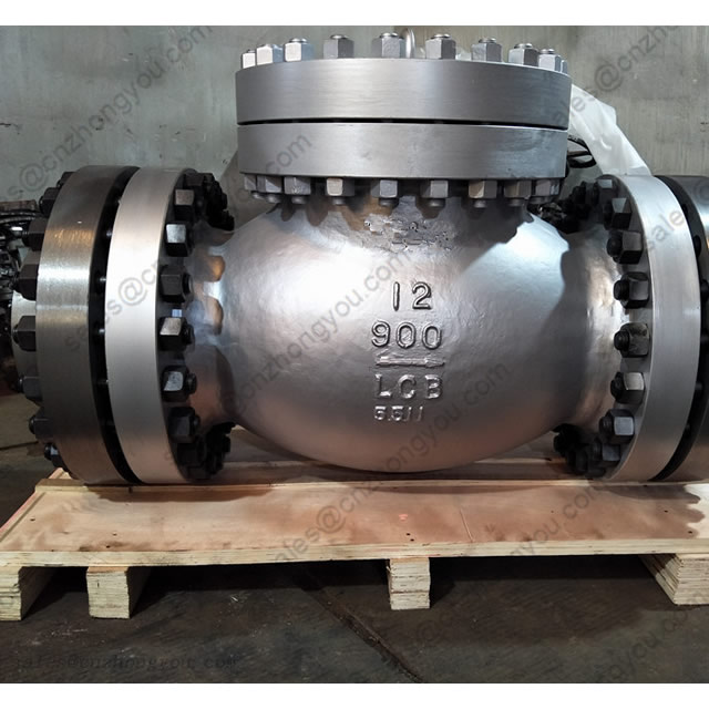 LIFT CHECK VALVE 12'' 900LB, ASTM A352 LCB Body, SS316 Trim, RTJ Ends