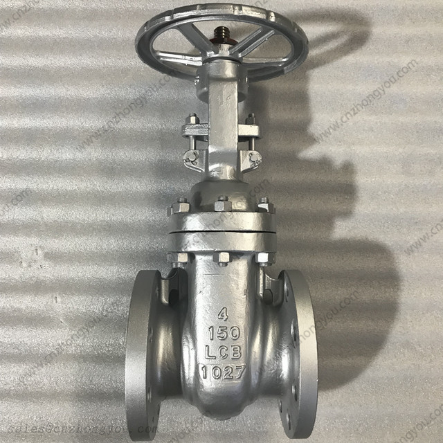 Precoated Sand Gate Valve, 4'' 150LB, ASTM A352 LCB Body, Trim No. 12#, RF