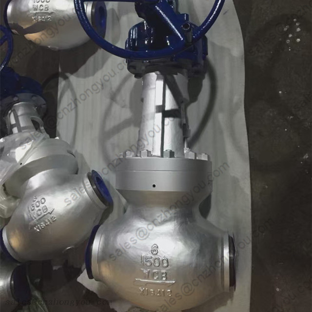 Pressure Seal Bonnet Globe Valve, 6'' 1500LB, ASTM A216 WCB Body, SS316 Trim, BW