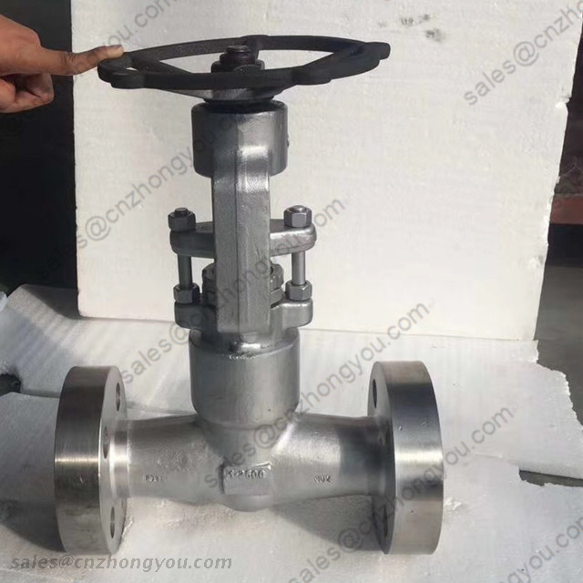 Pressure Seal Forged Gate Valve, 1'' 2500LB, ASTM A182 F321 Body, ASTM A182 F321 Trim, RTJ