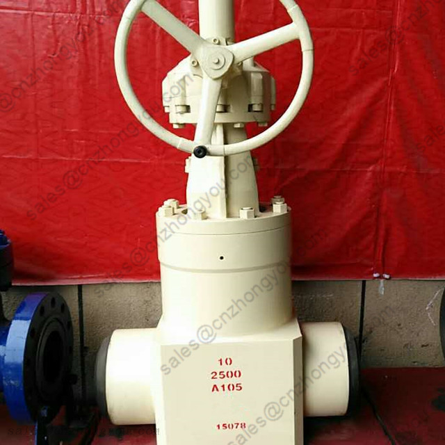 FORGED GATE VALVE, Pressure Seal Bonnet, 10'' 2500LB, ASTM A105 Body, BW Ends
