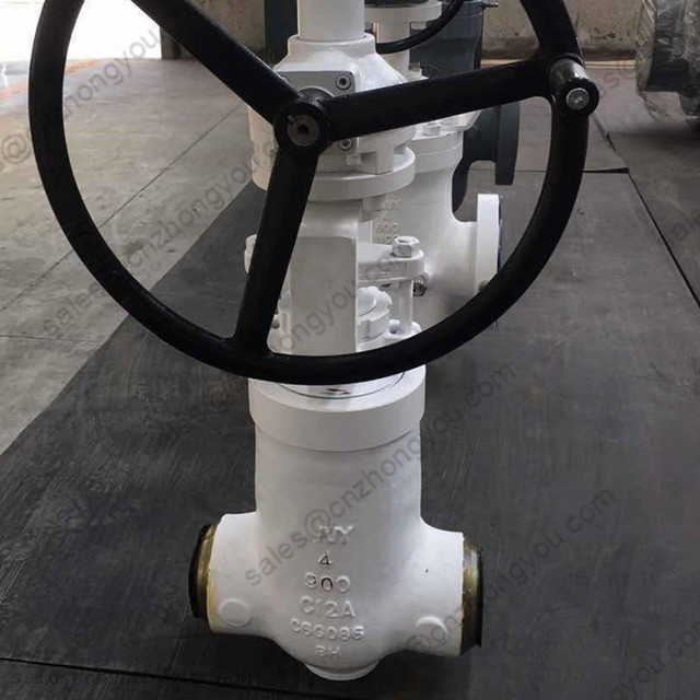 Pressure Seal Gate Valve 4'' 900LB, ASTM A217 C12A Body, ASTM A182 F91 Trim, Butt Weld