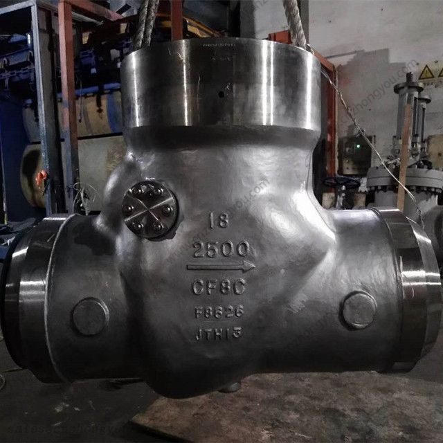 Pressure Seal Tilting Disc Check Valve, 18'' 2500LB, ASTM A351 CF8C Body, ASTM A182 F347 Trim, Butt Weld