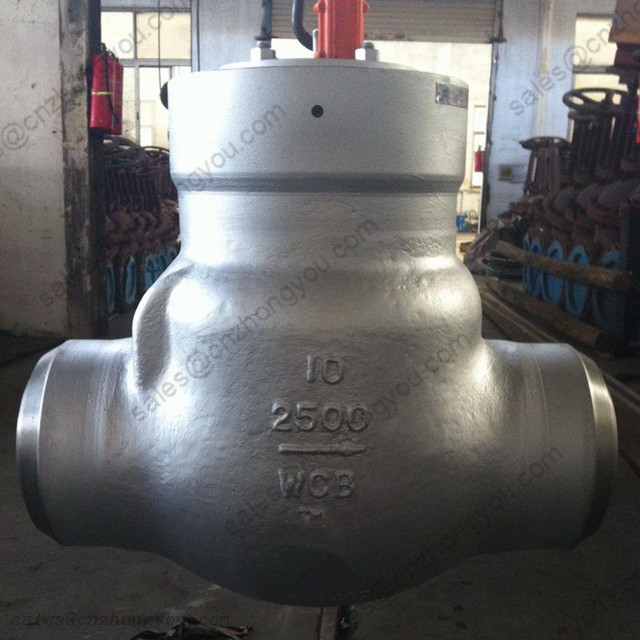 Pressure Seal Swing Check Valve 10'' 2500LB, ASTM A216 WCB Body, BW