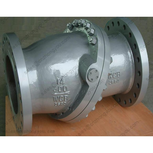 Tilting Disc Check Valve 14'' 300LB, ASTM A216 WCB Body, RF