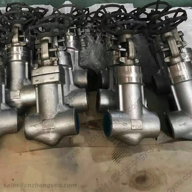 Welded Bonnet Bellows Seal Globe Valve, DN50 PN16, ASTM A182 F304 Body, ASTM A182 F304 Bellows, SW