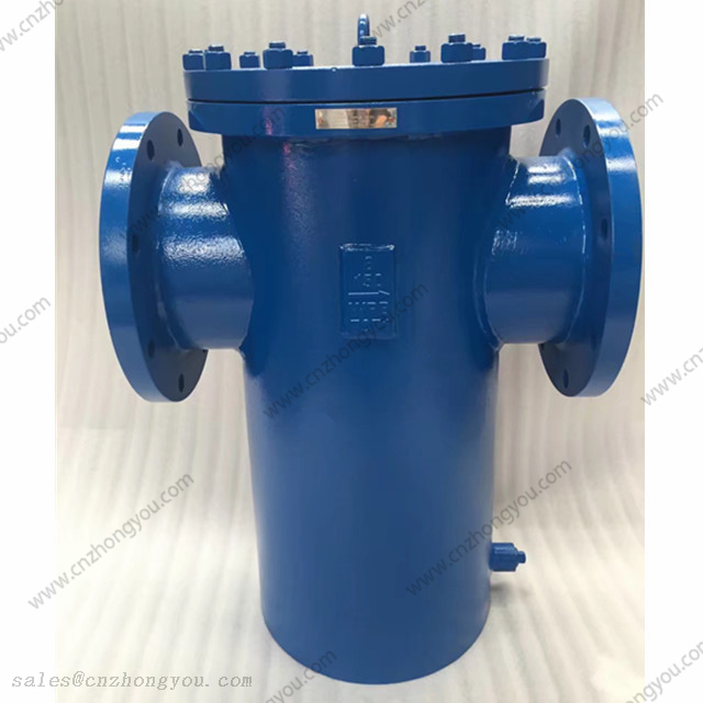 Welded Single Bucket Strainer, 8'' 150LB, Q235 Body, SS304 Screen, RF