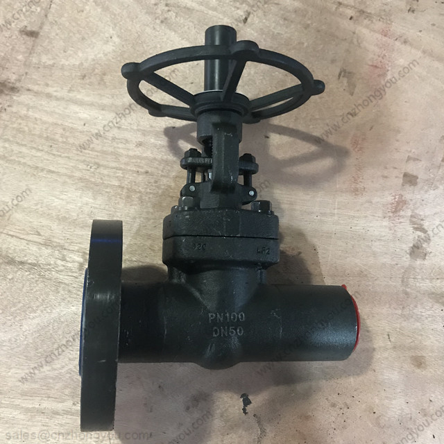 Penetration Weld GATE VALVE, DN50 PN100, ASTM A350 LF2 Body, Trim #5, RTJ&BW Ends