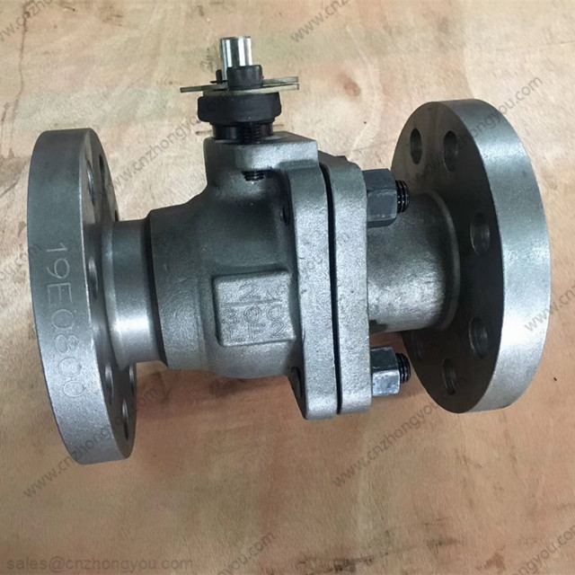 2PC Forged Steel Ball Valve, 2'' 300LB, ASTM A350 LF2, ASTM A182 F316 Ball, RF