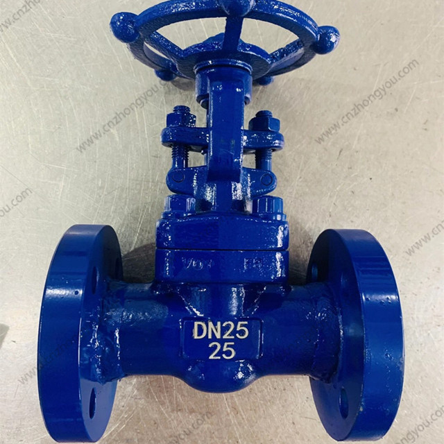 Alloy Steel Gate Valve, DN25 PN25, ASTM A182 F9 Body, ASTM A182 F9 Trim, RF