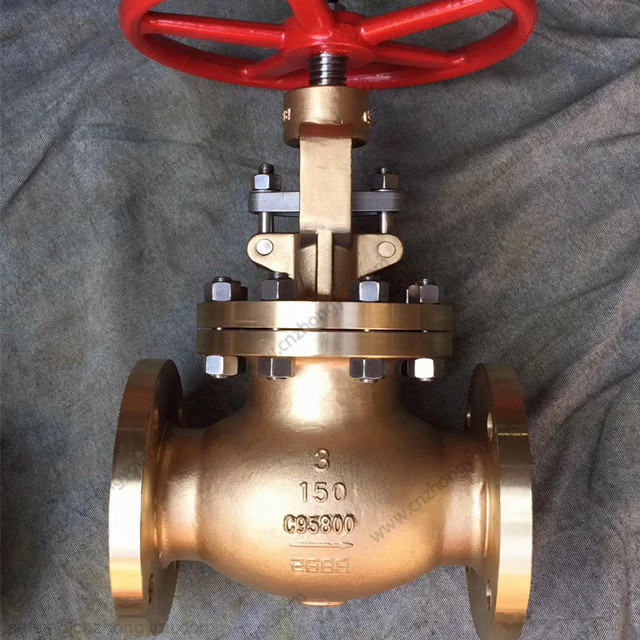 Aluminum Bronze Globe Valve, 3'' 150LB, ASTM B148 C95800 Body, C95800