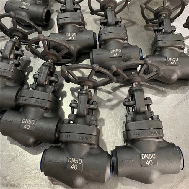 BB Globe Valve, DN50 PN40, ASTM A105 Body, ASTM A182 F6a Trim, BW Ends