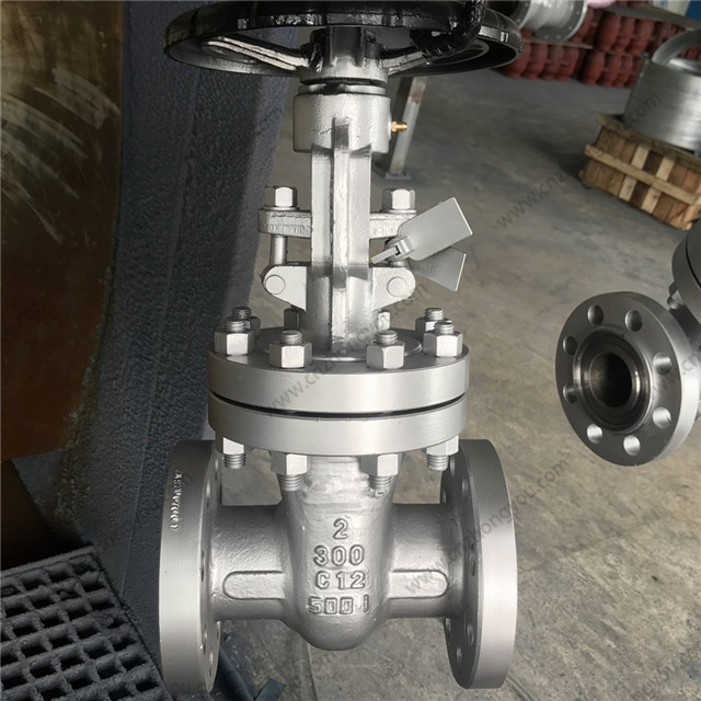 C12 Gate Valve, 2'' 300LB, ASTM A217 C12 Body, C12+STL Trim, RF