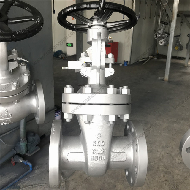 C12 Stem Gate Valve, 3'' 300LB, ASTM A217 C12 Body, C12+STL Trim, RF