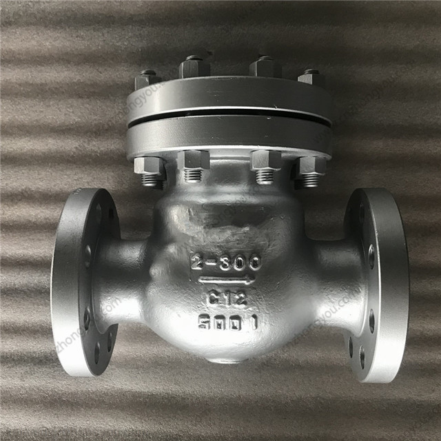 C12 Swing Check Valve, 2'' 300LB, ASTM A217 C12 Body, C12+STL Trim, RF