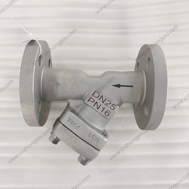 Forged Steel DIN Y Strainer, DN25 PN16, ASTM A182 F316L Body, SS316L Screen, RF