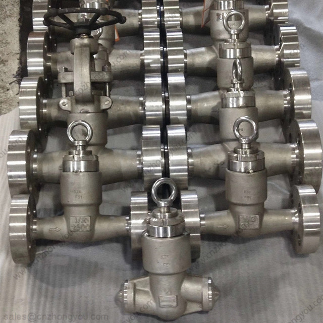 Forged Steel Pressure Seal Piston Check Valve, 0.5'' 2500LB, ASTM A182 F51 Body, F51 Trim, RTJ ends