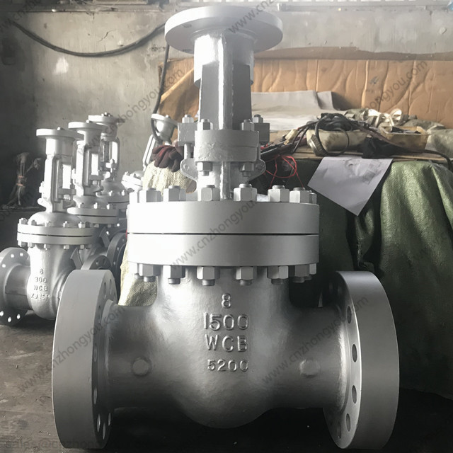 High Pressure Gate Valve, 8'' 1500LB, ASTM A216 WCB Body, 13Cr Trim, RTJ Ends