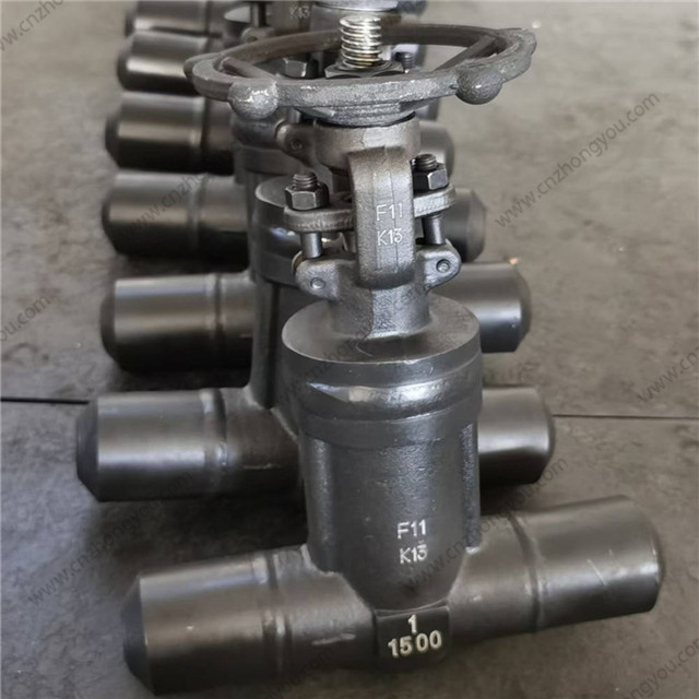 Bellow Seal Weld Bonnet Globe Valve, 1'' 1500LB, F11 Body, F304 Bellows, Butt Weld