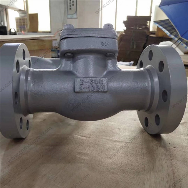 Forged Swing Check Valve, 2'' 600LB, ASTM A105 body, F304 Trim, RF Ends