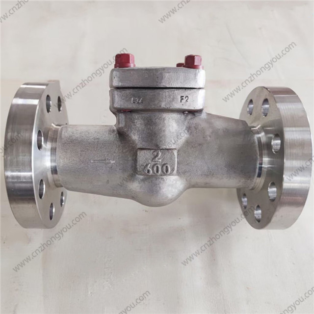 Forged Titanium Check Valve, 2'' 600LB, ASTM B381 F2 Body, F2 trim, RTJ Ends