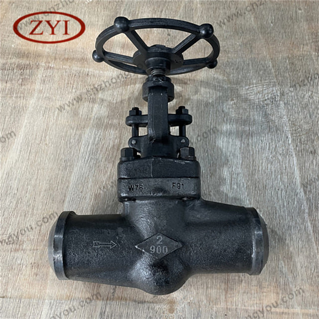 Bolted Bonnet F91 Forged Globe Valve, 2'' 900LB, ASTM A182 F91 Body, #5 Trim, BW Ends