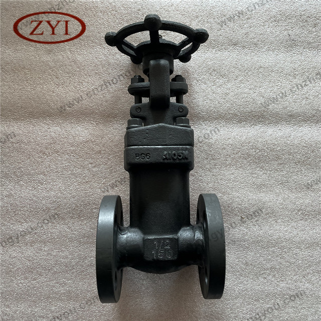 Bellow Seal Gate Valve, 0.5'' 150LB, ASTM A105N Body, SS304 Bellow, RF Ends