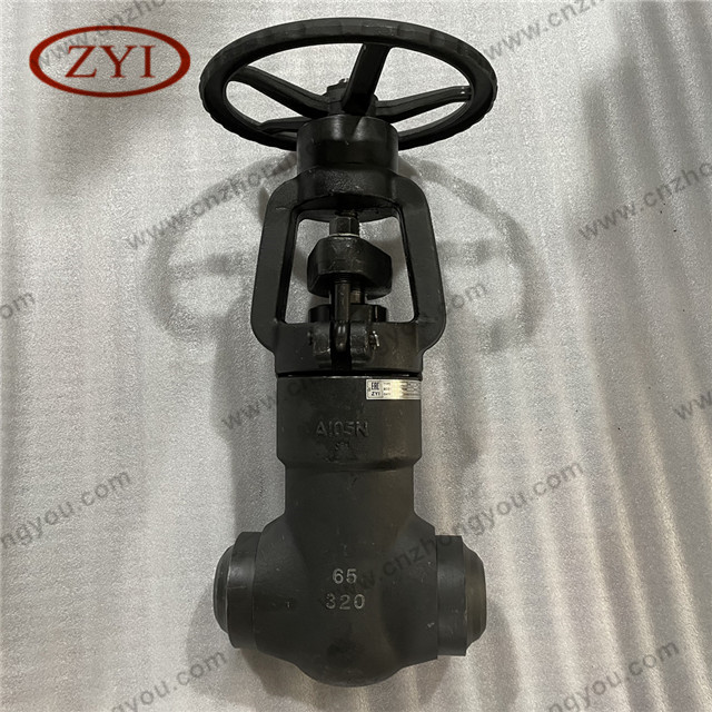 DN65 Forged Gate Valve, DN65 PN320, ASTM A105N Body, SS Trim, BW Ends