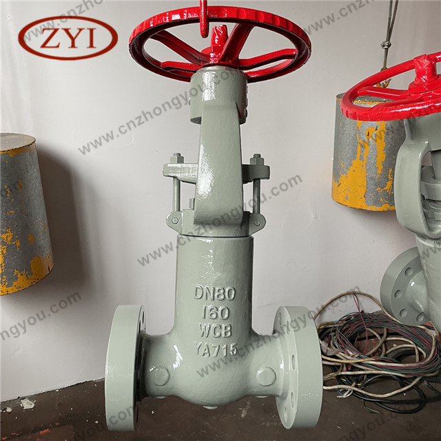 GOST Flange PN160 Gate Valve, DN80 PN160, ASTM A216 WCB Body, 13Cr Trim, RTJ Ends