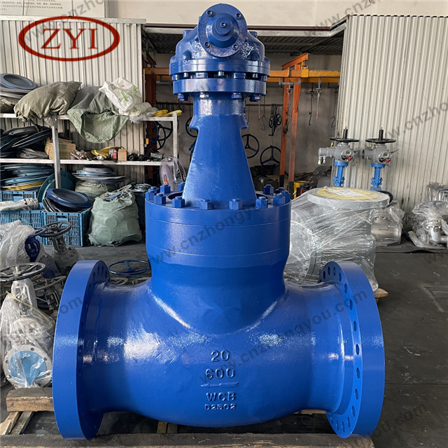 Pressure Seal Bonnet Globe Valve, 20'' 600LB, ASTM A216 WCB Body, SS Trim, Flanged Ends