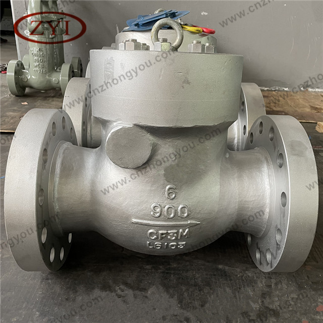 Pressure Seal Check Valve, 6'' 900LB, ASTM A351 CF3M Body, SS316L Trim, Flanged Ends