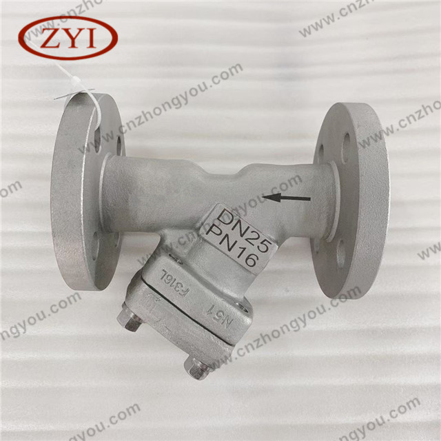 SS Y Filter, DN25 PN16, ASTM A182 F316 Body, F316 Screen, RF Ends