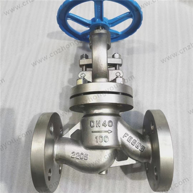 1.4462 2205 Globe Valve, DN40 PN100, 2205 Body, 2205 Trim, RF Ends