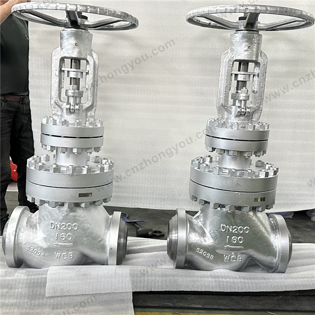 High Pressure Bellow Seal Globe Valve, DN200 PN160, ASTM A216 WCB Body, ASTM A182 F321 Bellows, Butt Welded Ends